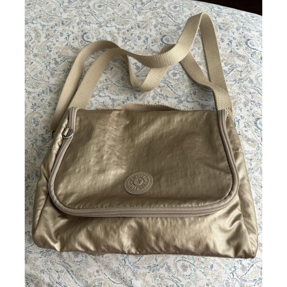 Kipling Lunch Bag 2L Gold Metallic Insulated Waterproof